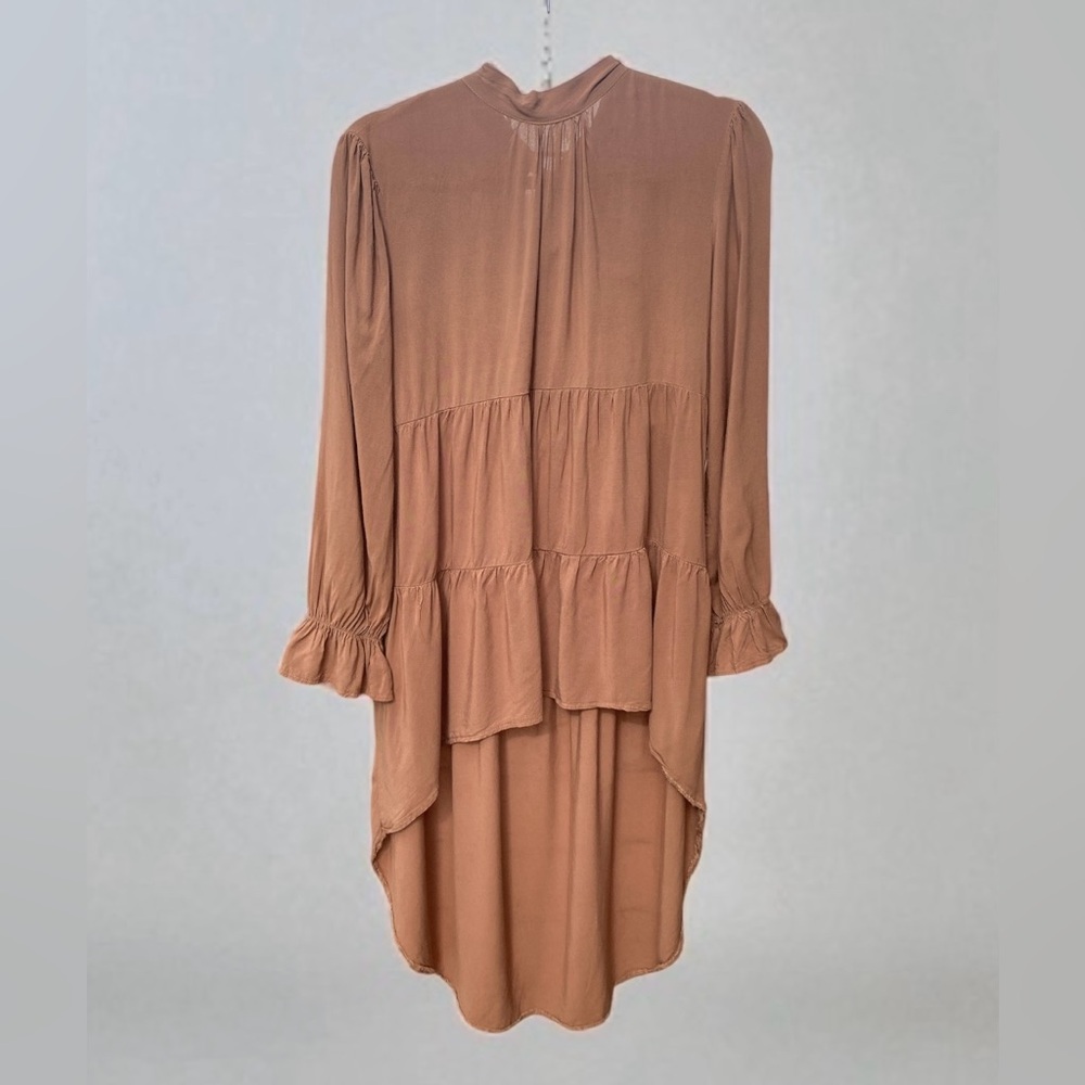 3/$18 Anna-Kaci High-Low Tiered Long Sleeved Ruffled Wrist Women's Top- Size S - Picture 12 of 14